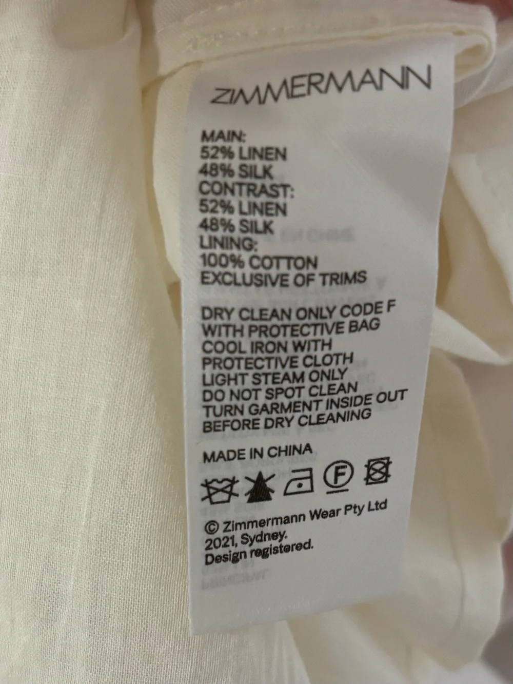 NWT Zimmermann Postcard Appliqué Midi Dress